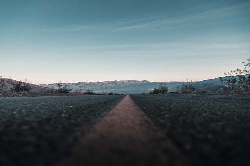 death valley empty concrete road united states